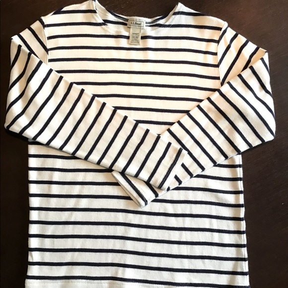 L.L. Bean Tops - LL Bean knitted striped sweater, size M